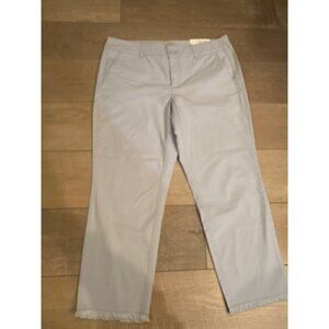 Loft Outlet Girlfriend Chino Petite Pants Size 12 Light Blue Womens Casual New